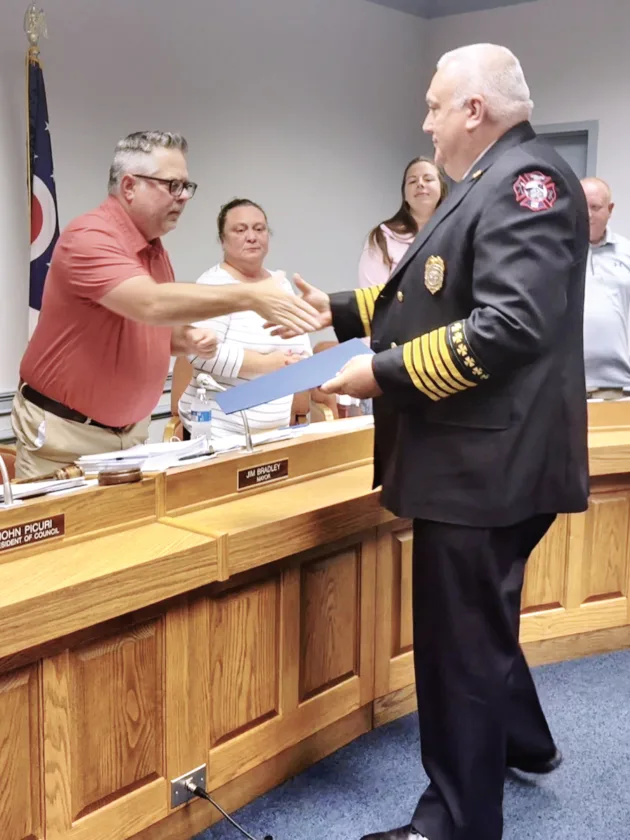 Cortland thanks longtime fire chief